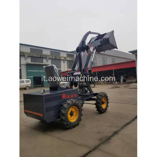 Caricatori frontali piccoli di 1ton China Mini Electric Wheel Loader Farm Machinery in vendita